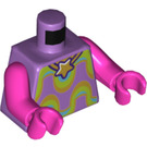 LEGO Medium Lavender Poppy Minifig Torso (973 / 76382)