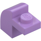 LEGO Lavanda media Pendenza 1 x 2 x 1.3 Curvo con Piastra (6091 / 32807)