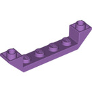 LEGO Medium lavendel Helling 1 x 6 (45°) Dubbele Omgekeerd met Open Midden (52501)