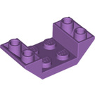 LEGO Lavande moyenne Pente 2 x 4 (45°) Double Inversé avec Open Centre (4871)