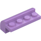 LEGO Medium lavendel Helling 2 x 4 x 1.3 Gebogen (6081)