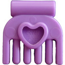 LEGO Medium Lavender Small Comb with Heart