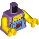 LEGO Medium Lavender Street Musician Minifig Torso (973 / 76382)