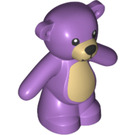 LEGO Mittlerer Lavendel Teddy Bear mit Tan Chest (43312 / 98382)