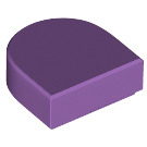 LEGO Mittlerer Lavendel Fliese 1 x 1 Hälfte Oval (24246 / 35399)