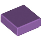 LEGO Medium lavendel Tegel 1 x 1 met groef (3070 / 30039)