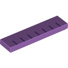 LEGO Mittlerer Lavendel Fliese 1 x 4 mit Schwarz Lines (2431 / 38574)