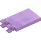 LEGO Medium Lavender Tile 2 x 3 with Horizontal Clips (Thick Open 'O' Clips) (30350 / 65886)