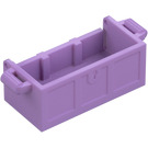 LEGO Mittlerer Lavendel Schatzkiste Unterseite mit Schlitzen (4738 / 54195)