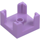 LEGO Medium Lavendel Vägg 2 x 2 x 1 med Knob (3131)