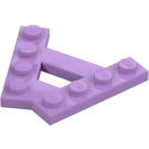 LEGO Medium Lavender Wedge Plate 1 x 4 A-Frame (45°) (15706)