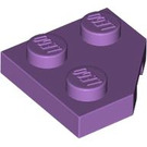 LEGO Mittlerer Lavendel Keil Platte 2 x 2 Cut Ecke (26601)