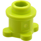 LEGO Lime medio Mattoncino 1 x 1 x 0.7 Rotondo con Fiore Base (33286)