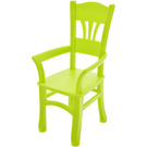 LEGO Medium Lime Dining Table Chair (6925)