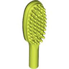 LEGO Medium limoen Hairbrush met kort handvat (10 mm) (3852)