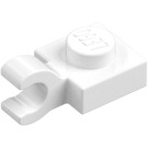 LEGO Mittlerer Kalk Platte 1 x 1 mit Horizontaler Clip (Clip mit flacher Vorderseite) (6019)