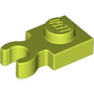LEGO Medium Lime Plate 1 x 1 with Vertical Clip (Thick 'U' Clip) (4085 / 60897)