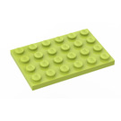 LEGO Mittlerer Kalk Platte 4 x 6 (3032)