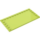 LEGO Medium Lime Tile 6 x 12 with Studs on 3 Edges (6178)