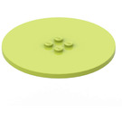 LEGO Medium Lime Tile 8 x 8 Round with 2 x 2 Center Studs (6177)