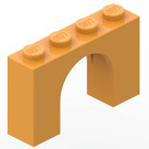 LEGO Medium oranje Boog 1 x 4 x 2 (6182)