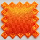 LEGO Orange moyen Belville Fabric Pillow 4 x 4 avec Diagonal Carré Border