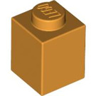 LEGO Medium Orange Brick 1 x 1 (3005 / 30071)