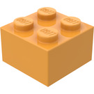 LEGO Středně oranžová Kostka 2 x 2 (3003 / 6223)