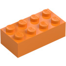 LEGO Medium Orange Brick 2 x 4 (3001 / 72841)