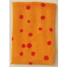 LEGO Medium Orange Cloth Blanket 4 x 5 with Red Spots (61655)