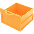 LEGO Medium Orange Cupboard Drawer Big (6883)