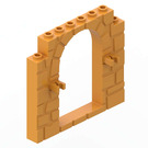 LEGO Medium orange Dør Ramme 1 x 8 x 6 med Clips (40242)