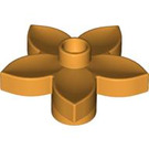 LEGO Medium Orange Duplo Flower with 5 Angular Petals (6510 / 52639)