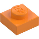 LEGO Mittleres Orange Platte 1 x 1 (3024 / 30008)