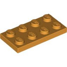 LEGO Orange moyen assiette 2 x 4 (3020)