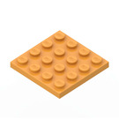 LEGO Medium Oranje Plaat 4 x 4 (3031)