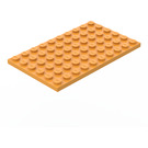 LEGO Arancione medio Piastra 6 x 10 (3033)