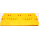 LEGO Medium Orange Scala Tile 8 x 20 x 2/3 Round Ends and Studs