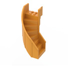 LEGO Medium Orange Staircase 6 x 6 x 7.333 Enclosed Curved (2046)