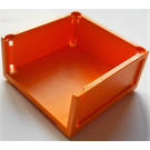 LEGO Medium Orange Three-sided Box (6966)
