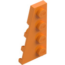 LEGO Medium oranje Wig Plaat 2 x 4 Vleugel Links (41770)