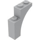 LEGO Střední kamenná šedá Klenba 1 x 3 x 3 (13965)