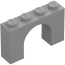 LEGO Střední kamenná šedá Klenba 1 x 4 x 2 (6182)