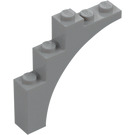 LEGO Medium Stone Gray Arch 1 x 5 x 4 Regular Bow, Unreinforced Underside (2339 / 14395)