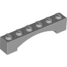 LEGO Medium Stone Gray Arch 1 x 6 Raised Bow (92950)
