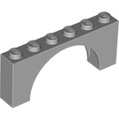 LEGO Medium Stone Gray Arch 1 x 6 x 2 Medium Thickness Top (15254)