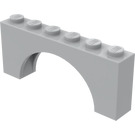 LEGO Medium Stone Gray Arch 1 x 6 x 2 Thick Top and Reinforced Underside (3307)