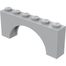 LEGO Medium Steengrijs Boog 1 x 6 x 2 Dikke bovenkant en versterkte onderkant (3307)