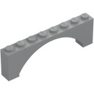 LEGO Grigio pietra medio Arco 1 x 8 x 2 Rialzato, parte superiore sottile senza rinforzo inferiore (16577 / 40296)