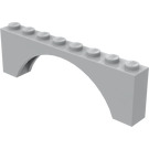 LEGO Grigio pietra medio Arco 1 x 8 x 2 Superficie superiore spessa e rinforzo inferiore (3308)